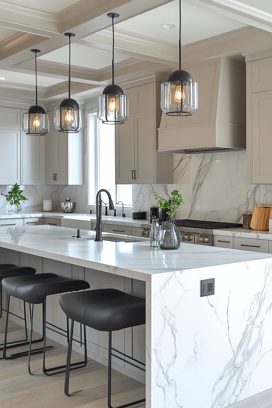 29 White Marble Countertops to Create a Bright and Breezy Space white marble countertops
