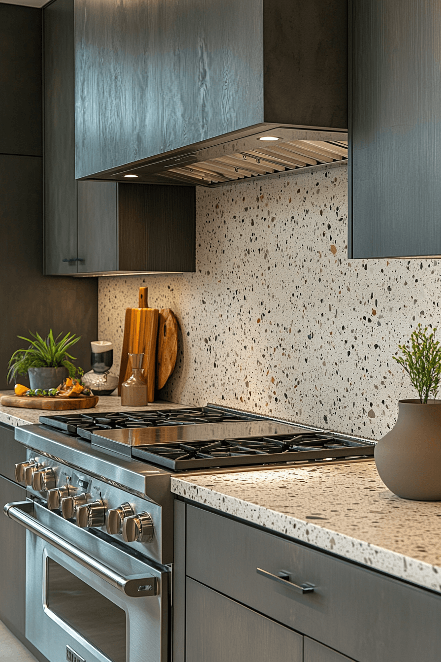 stone backsplash kitchen