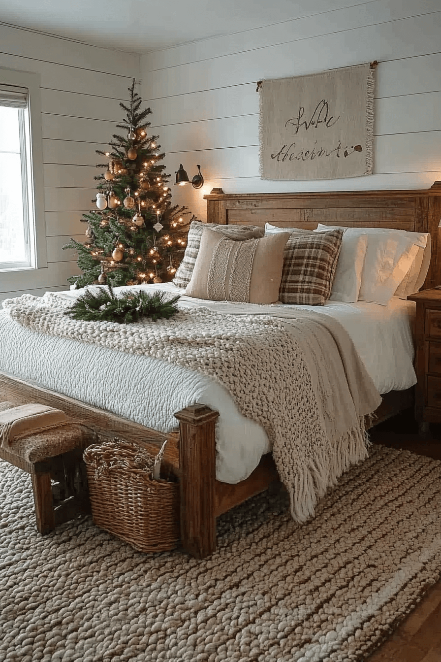 neutral christmas tree