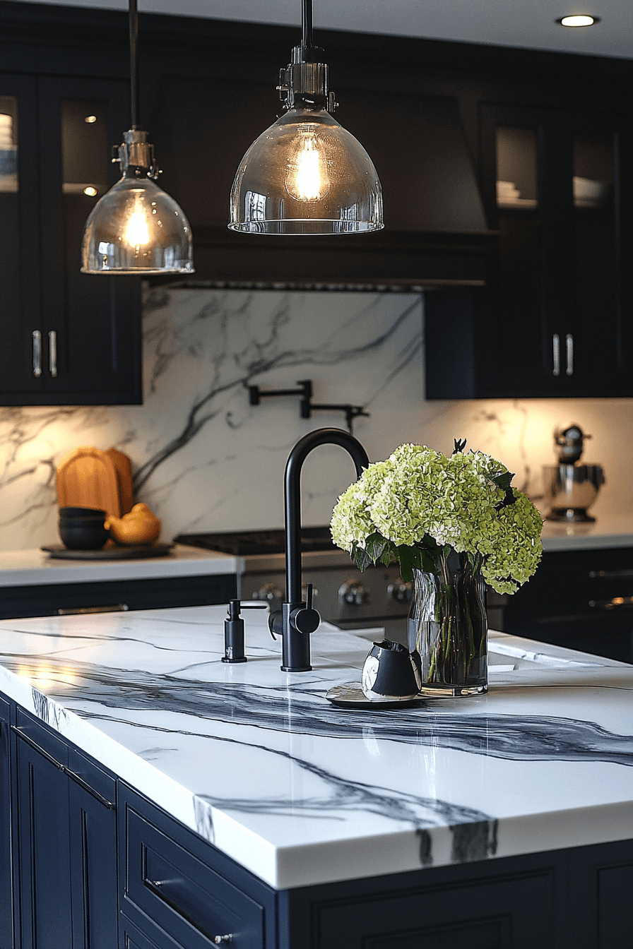 29 White Marble Countertops to Create a Bright and Breezy Space white marble countertops