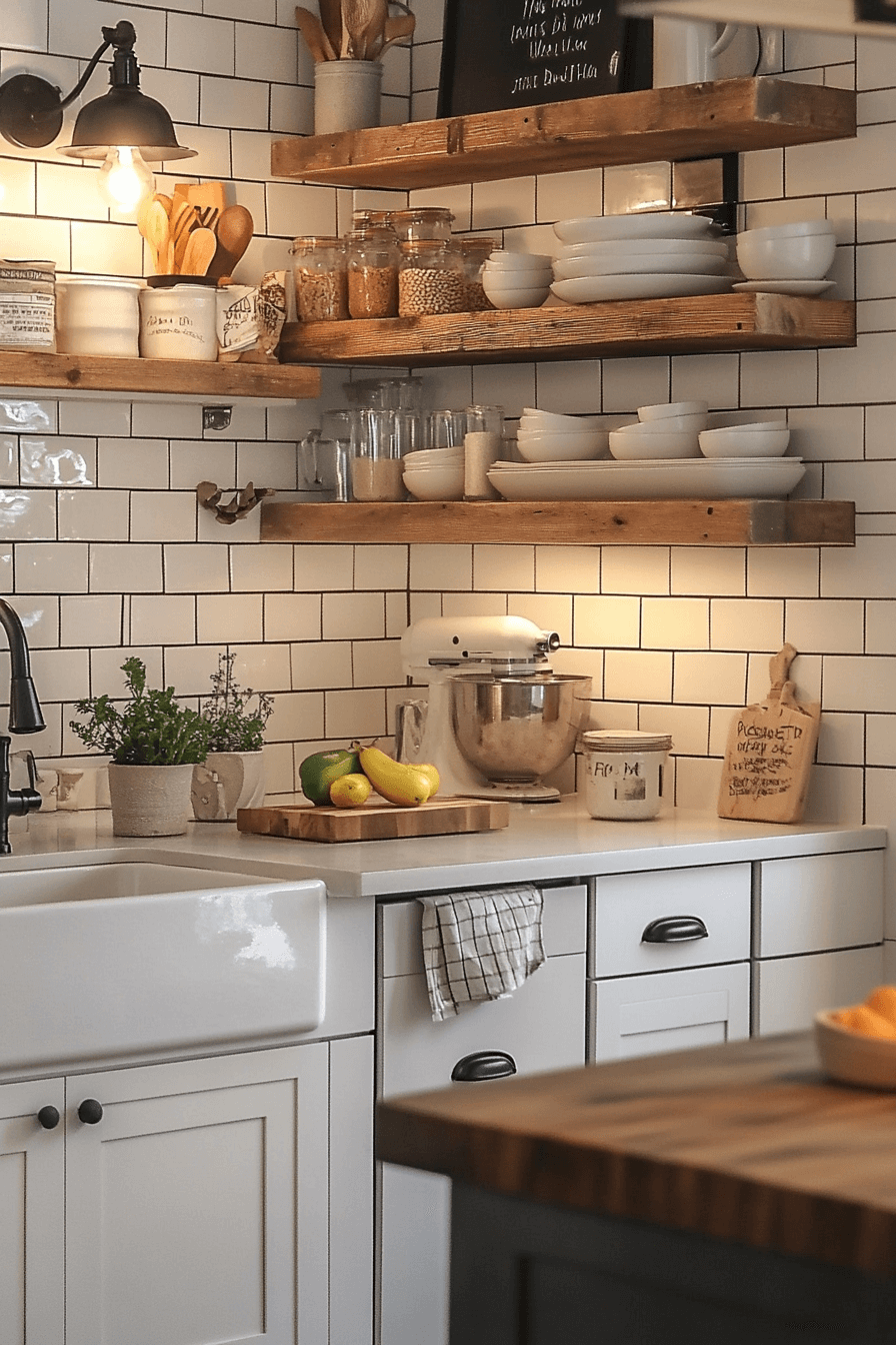 farmhouse backsplash
