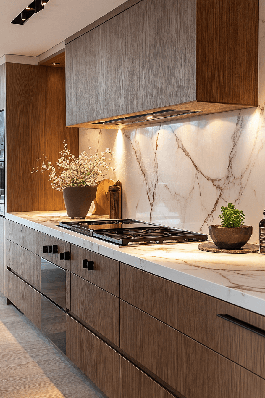 marble backsplash