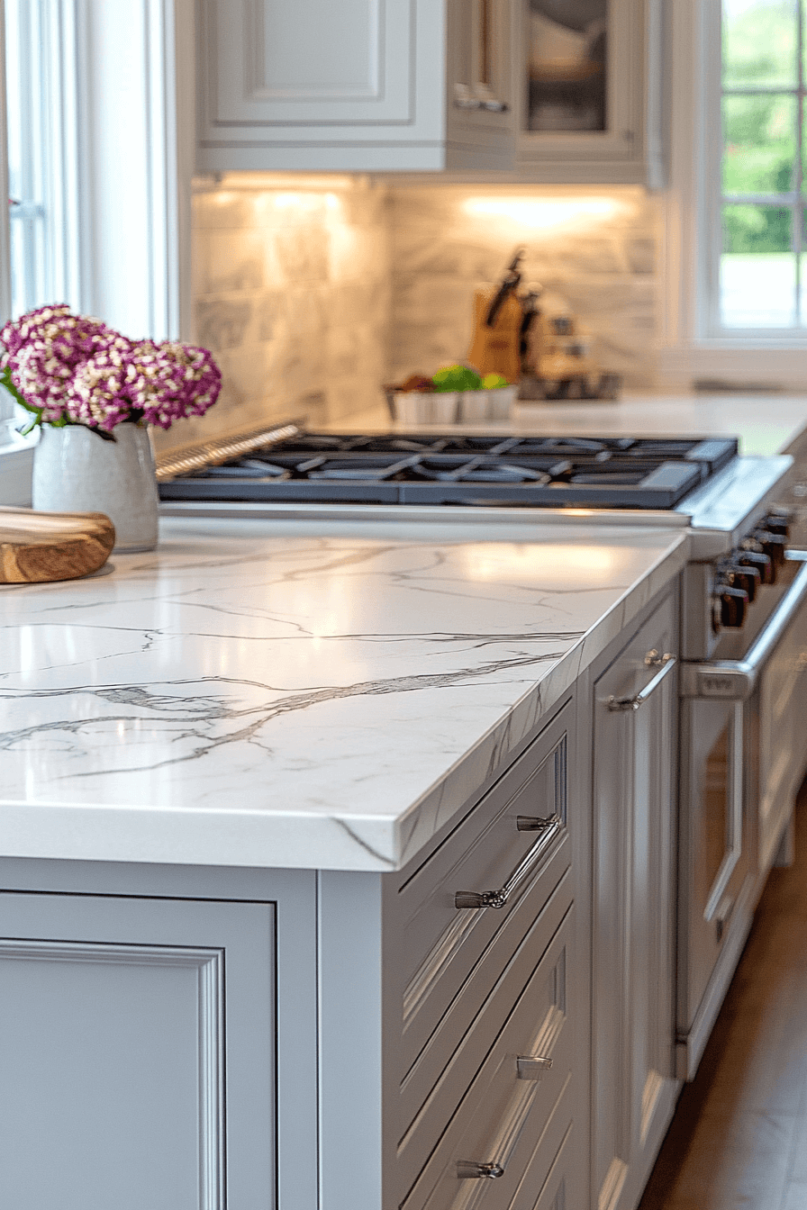 29 White Marble Countertops to Create a Bright and Breezy Space white marble countertops