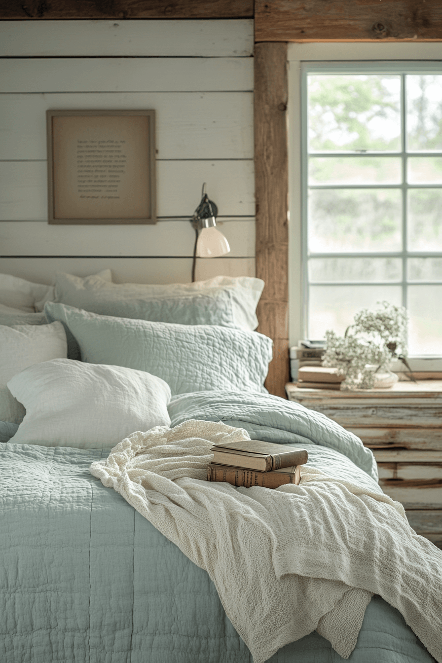 vintage farmhouse bedroom