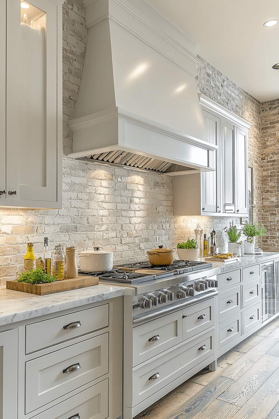 29 Brick Backsplash Kitchen Ideas That Make Every Meal Feel Homey brick backsplash kitchen