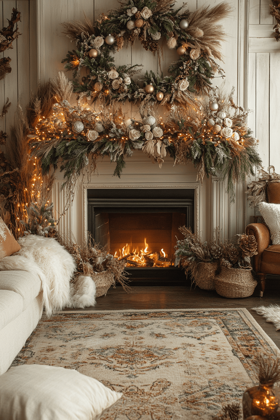29 Christmas Mantel Decor Ideas For A Cozy Inviting Holiday Atmosphere christmas mantel decor