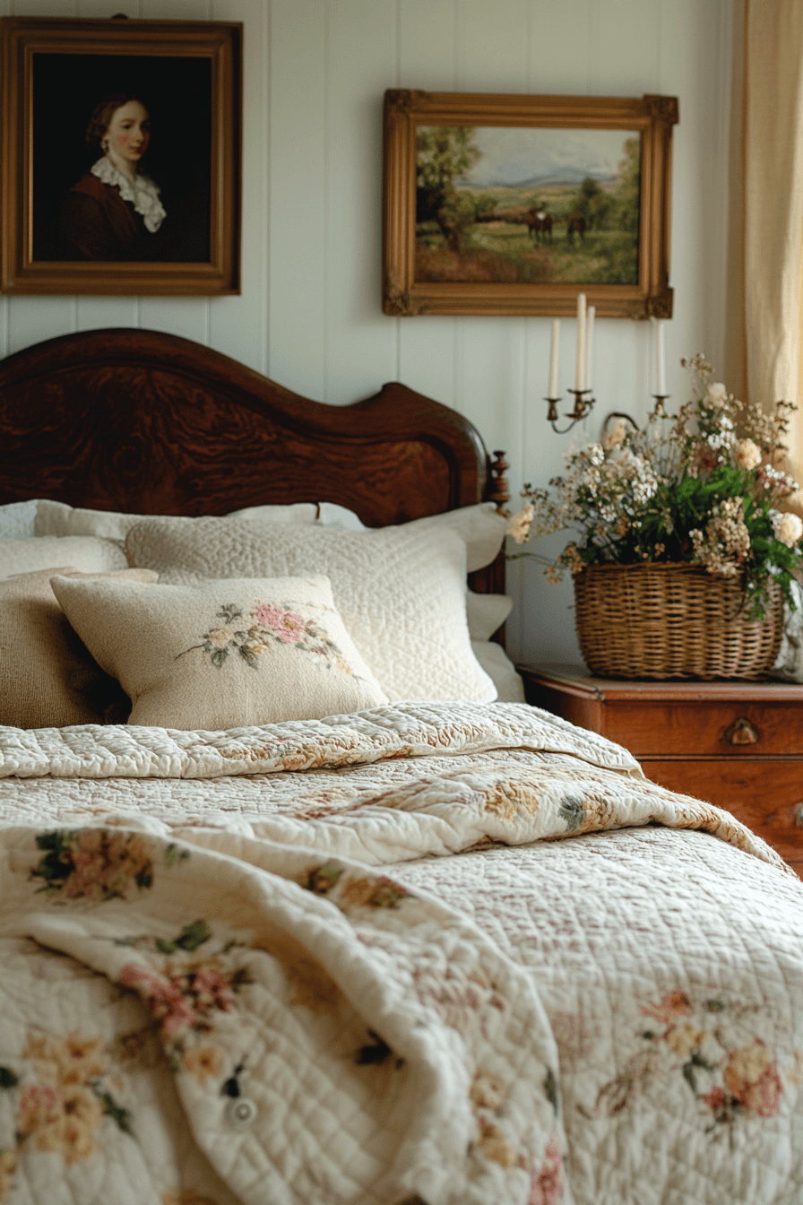 vintage farmhouse bedroom