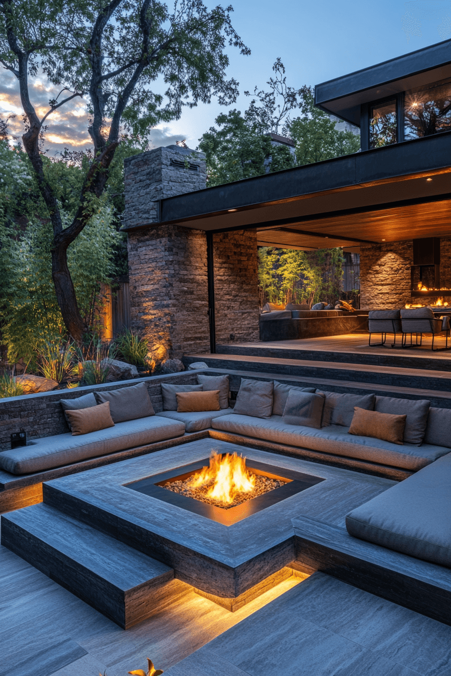 29 Backyard Fire Pit Ideas Lounge Areas For A Peaceful Glowing Escape backyard fire pit ideas lounge areas