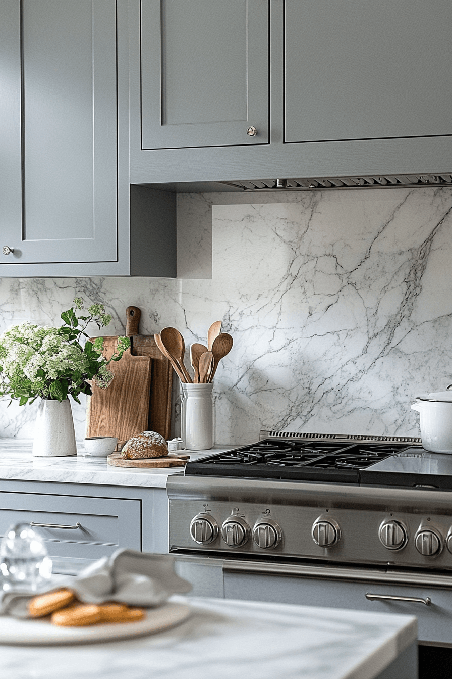 stone backsplash kitchen