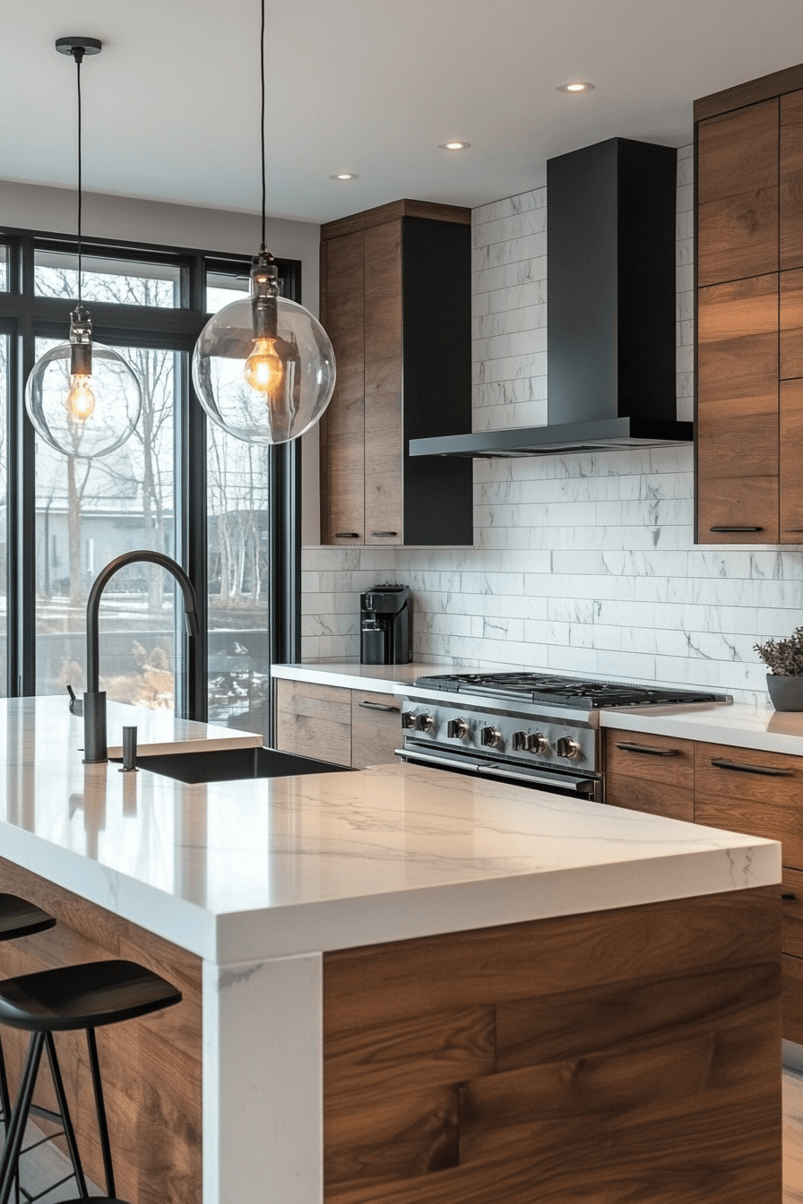 29 White Backsplash Kitchen Ideas That Spark Happy Modern Energy white backsplash kitchen