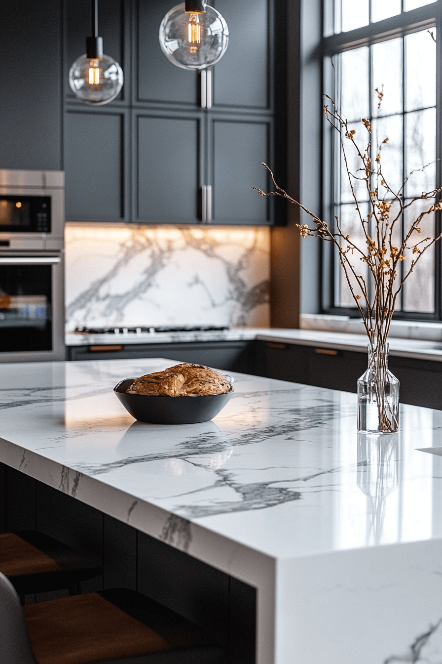 29 White Marble Countertops to Create a Bright and Breezy Space white marble countertops