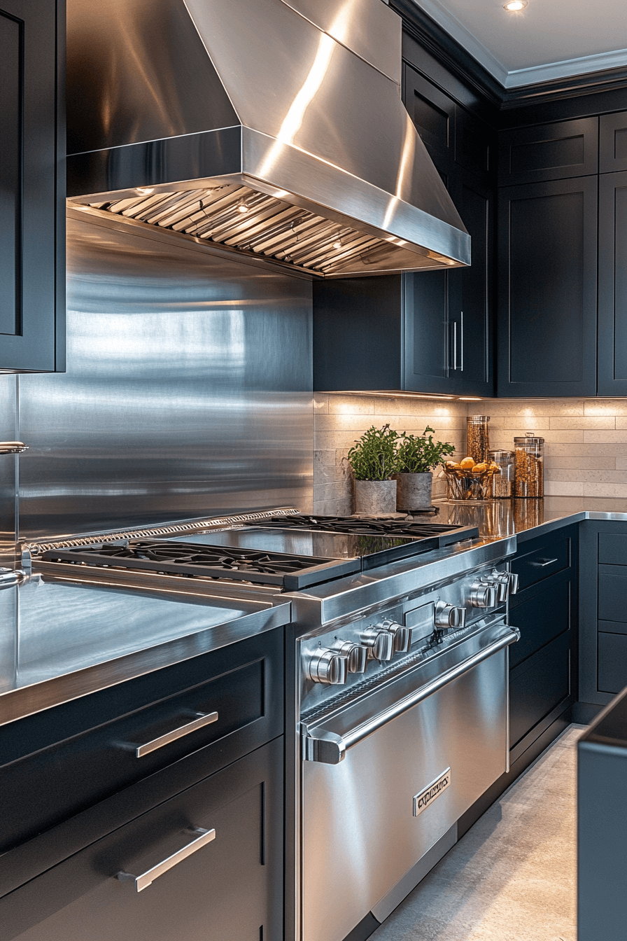 stainless steel kitchen countertops