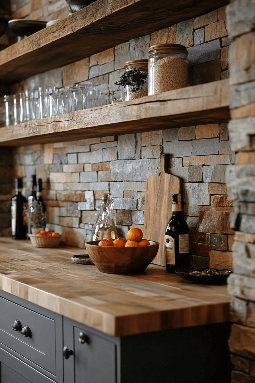 29 Rustic Kitchen Backsplash Ideas For A Fresh Heartwarming Transformation rustic kitchen backsplash