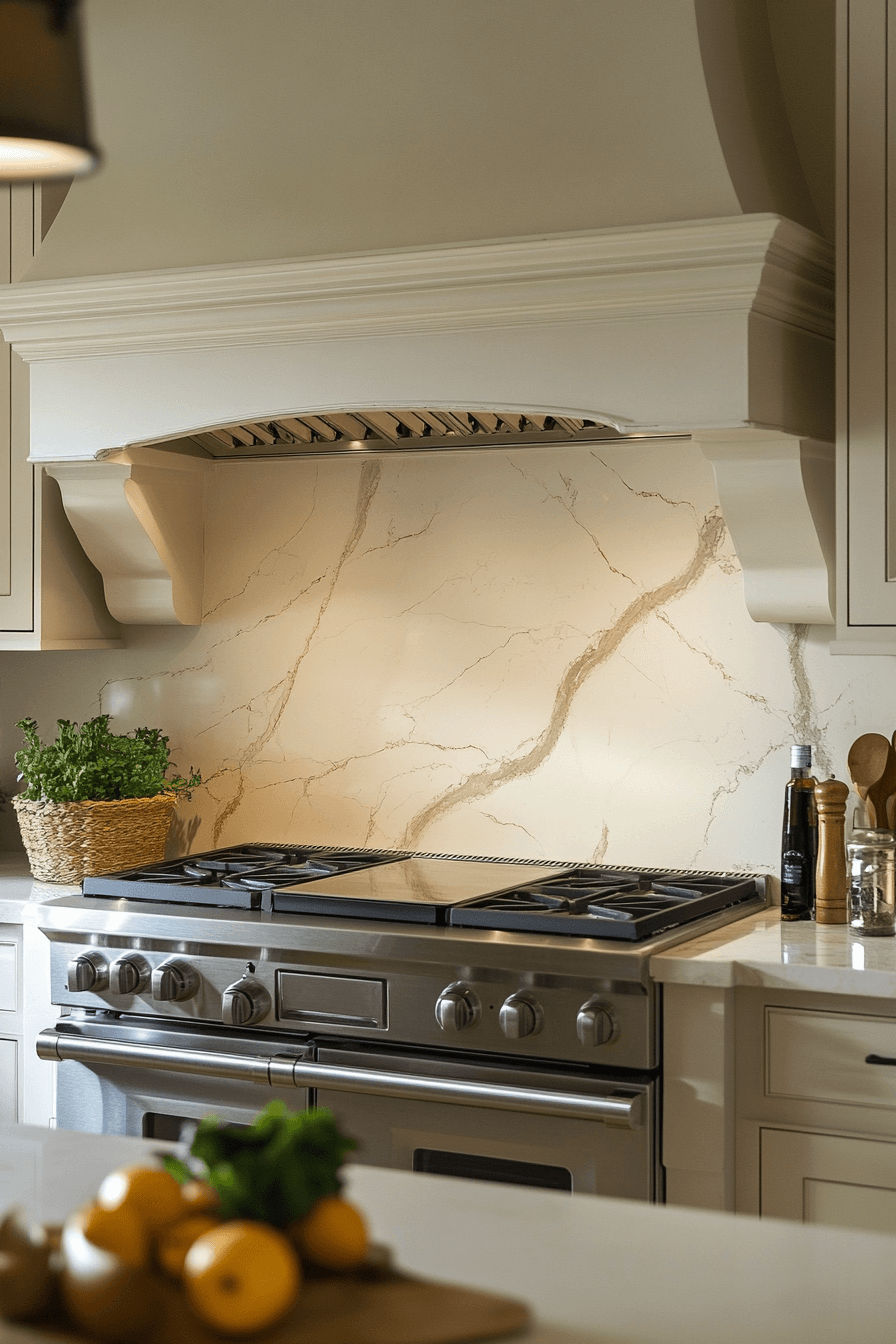 marble backsplash
