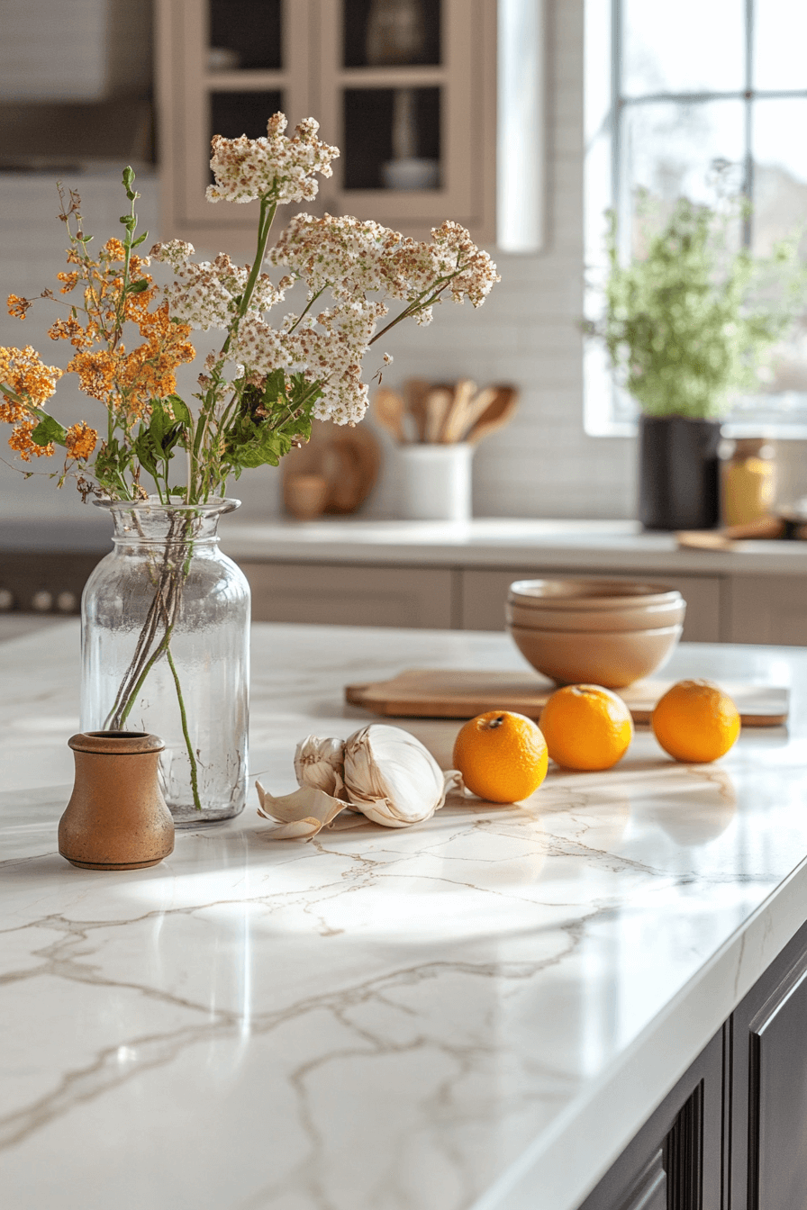 29 White Marble Countertops to Create a Bright and Breezy Space white marble countertops