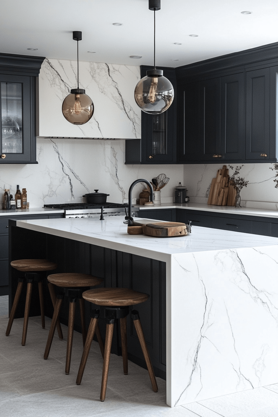 29 White Marble Countertops to Create a Bright and Breezy Space white marble countertops