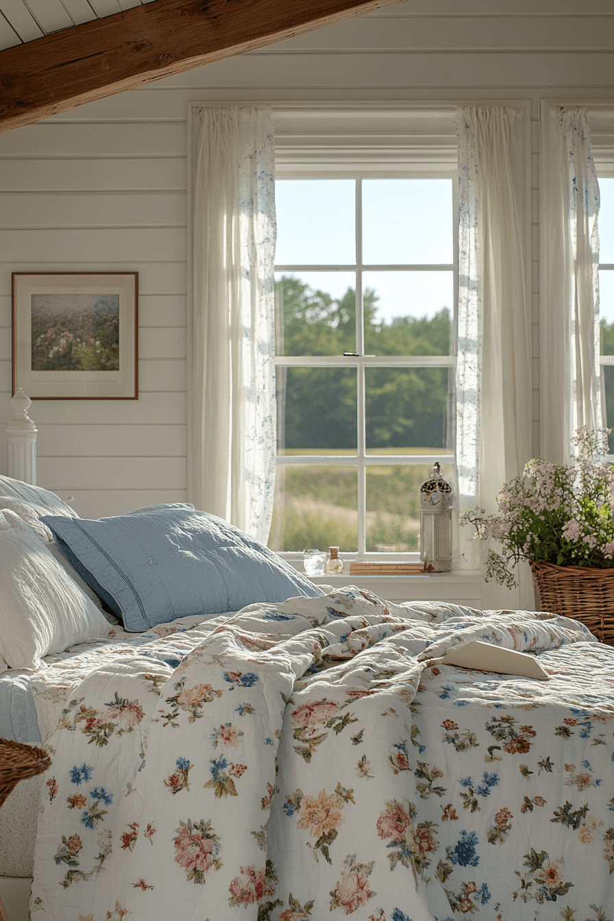 vintage farmhouse bedroom