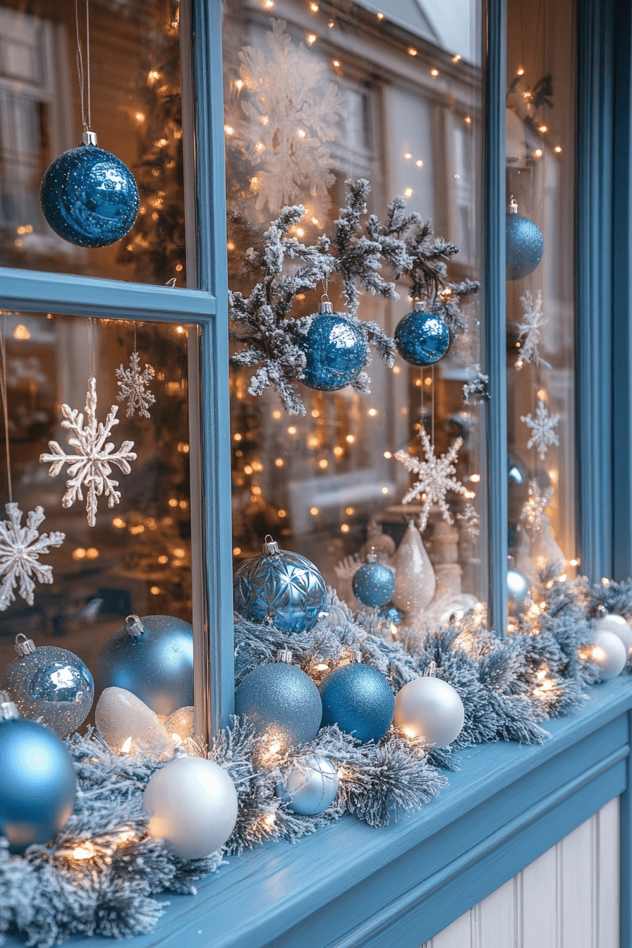 blue christmas decor ideas