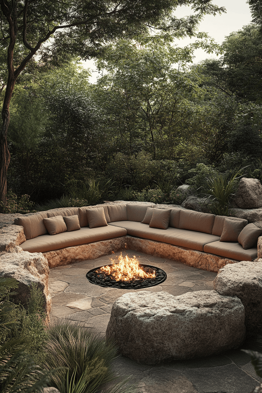 29 Backyard Fire Pit Ideas Lounge Areas For A Peaceful Glowing Escape backyard fire pit ideas lounge areas