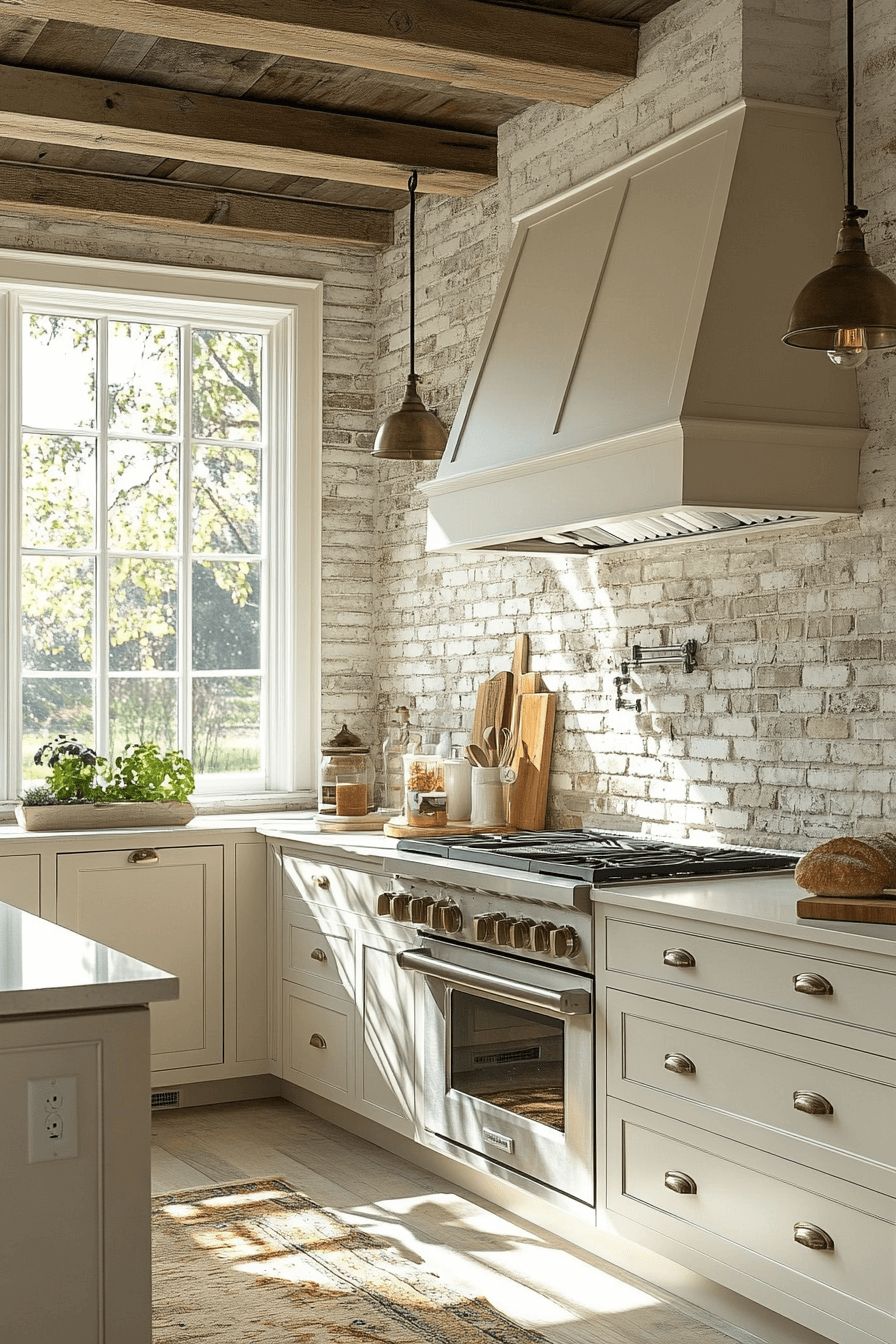 29 Brick Backsplash Kitchen Ideas That Make Every Meal Feel Homey brick backsplash kitchen