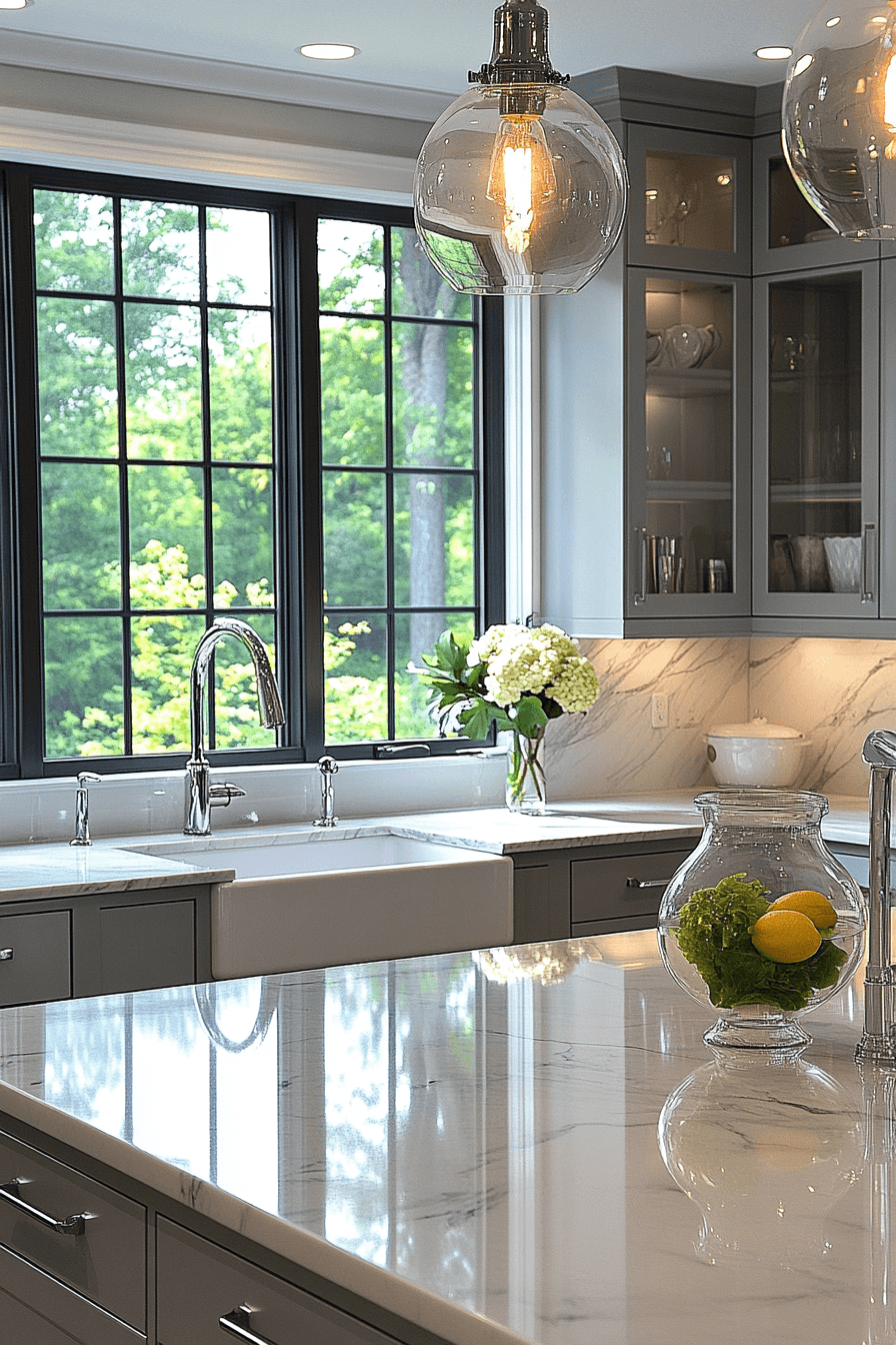 29 White Marble Countertops to Create a Bright and Breezy Space white marble countertops