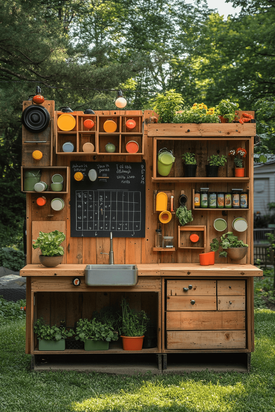 29 Mud Kitchen Ideas For Bright Joyful Backyard Fun mud kitchen ideas