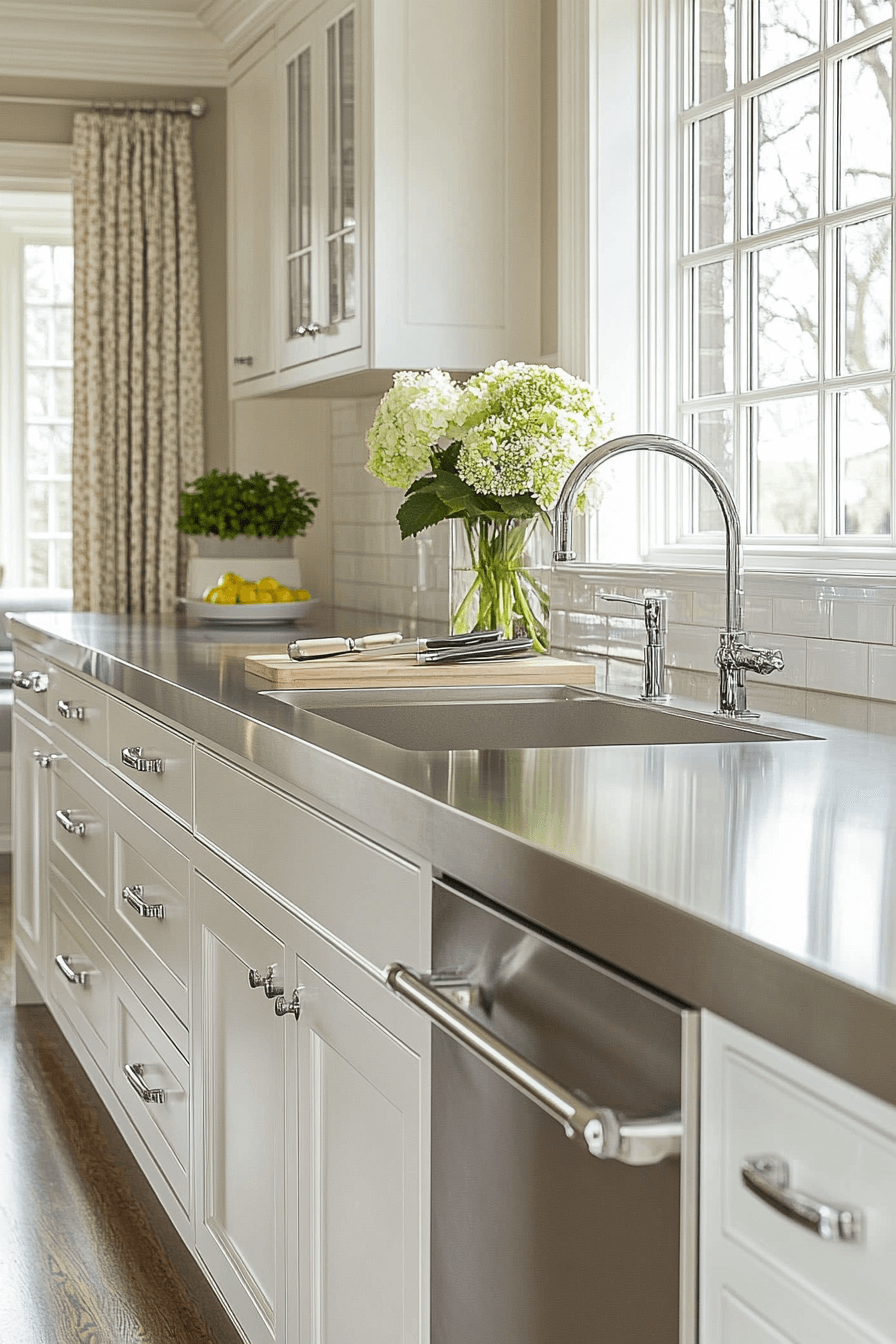 stainless steel kitchen countertops