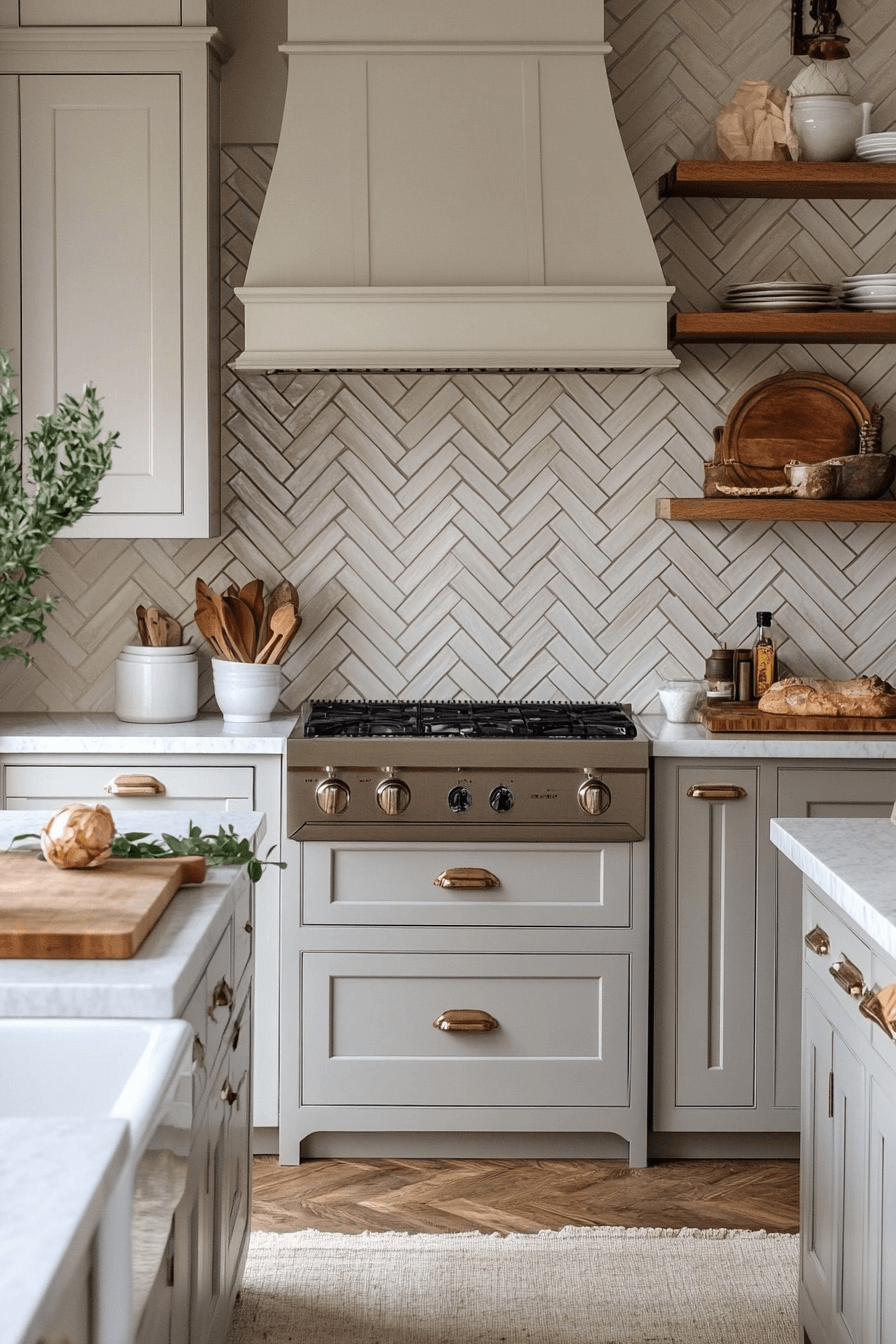29 Herringbone Backsplash Ideas That Bring Clean Stylish Energy herringbone backsplash