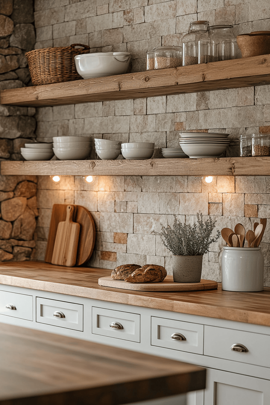 29 Rustic Kitchen Backsplash Ideas For A Fresh Heartwarming Transformation rustic kitchen backsplash