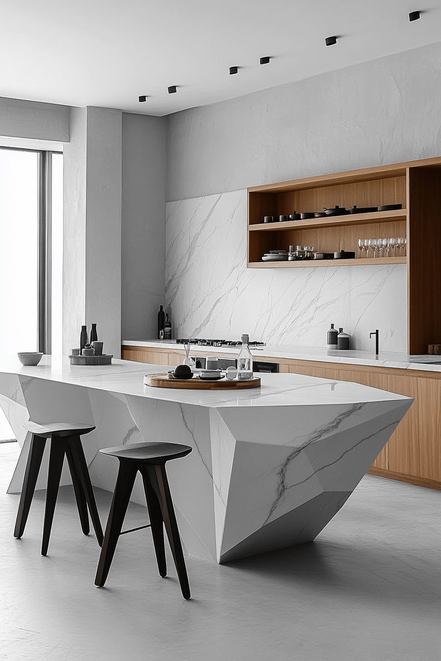 29 White Marble Countertops to Create a Bright and Breezy Space white marble countertops