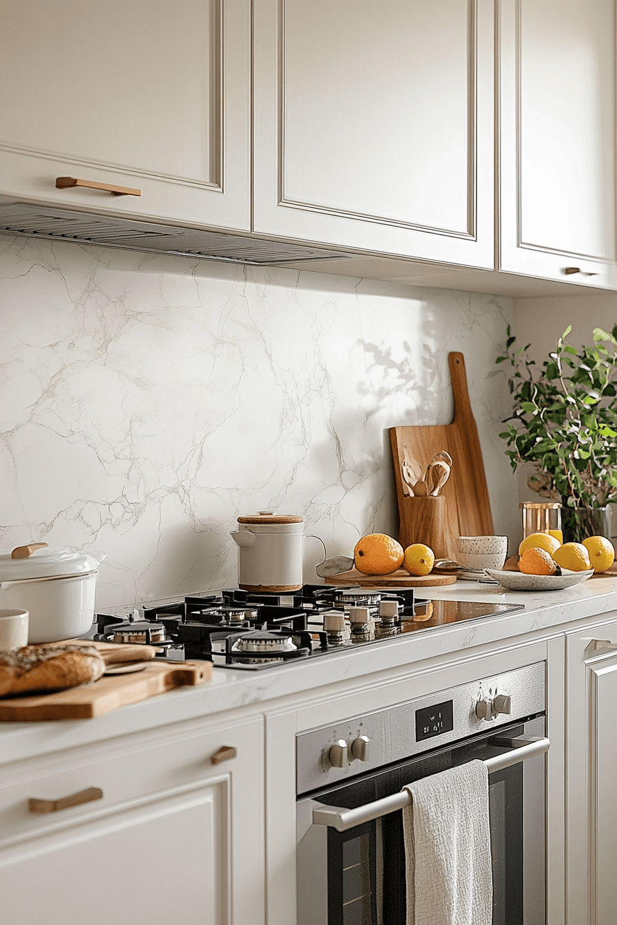marble backsplash