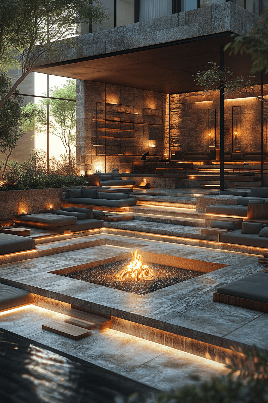 29 Backyard Fire Pit Ideas Lounge Areas For A Peaceful Glowing Escape backyard fire pit ideas lounge areas