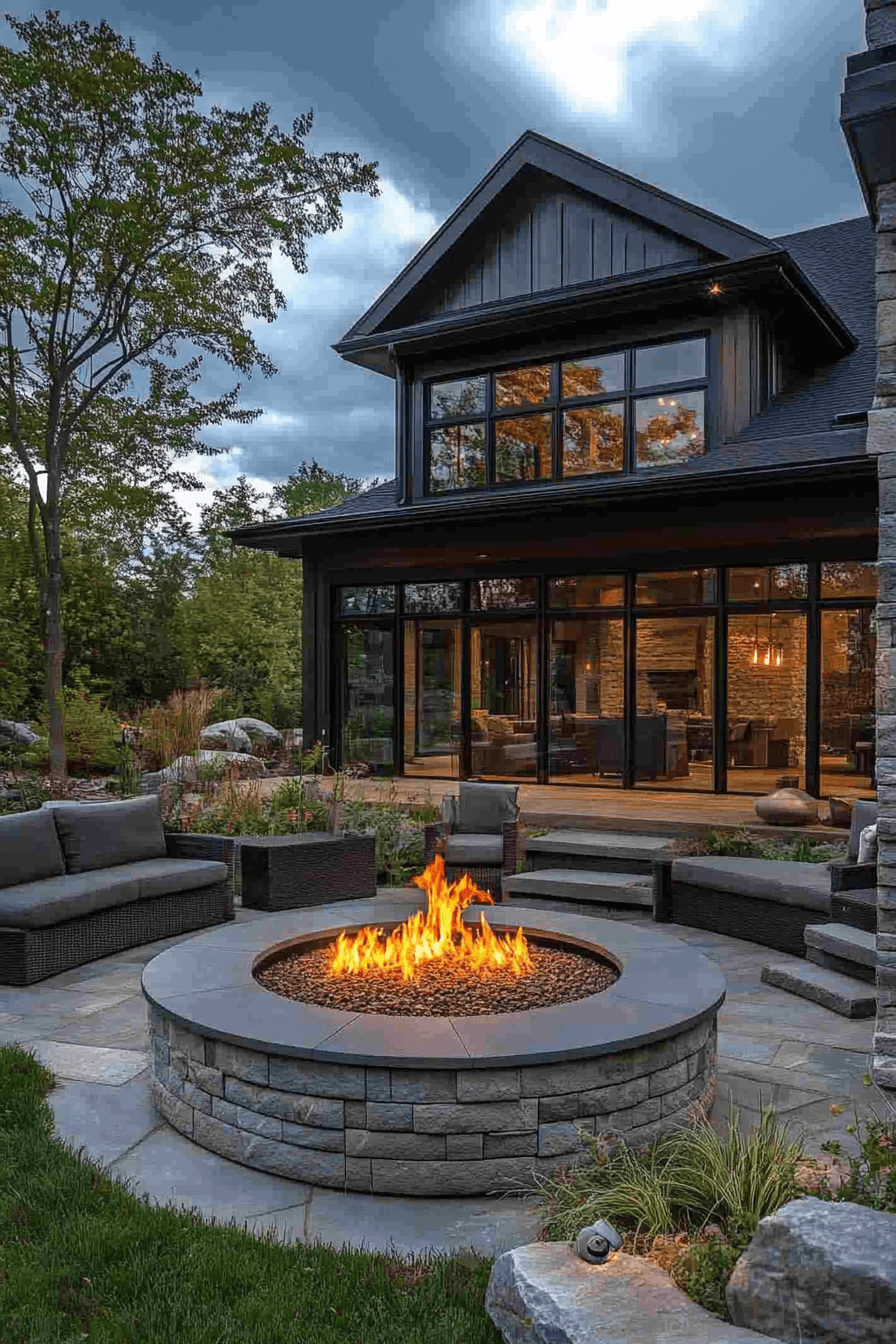 29 Backyard Fire Pit Ideas Lounge Areas For A Peaceful Glowing Escape backyard fire pit ideas lounge areas