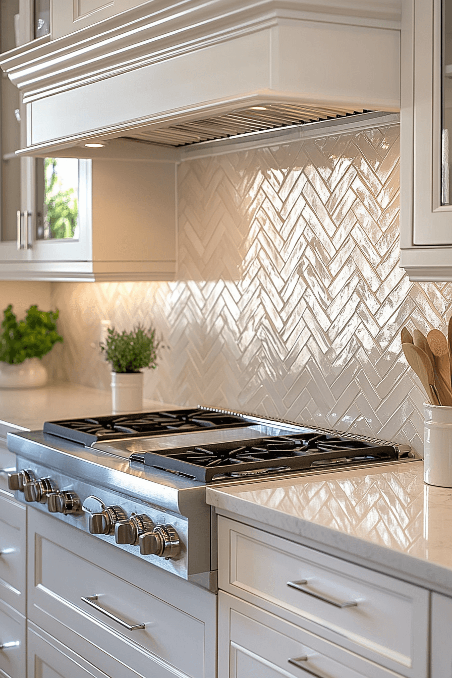 29 Herringbone Backsplash Ideas That Bring Clean Stylish Energy herringbone backsplash