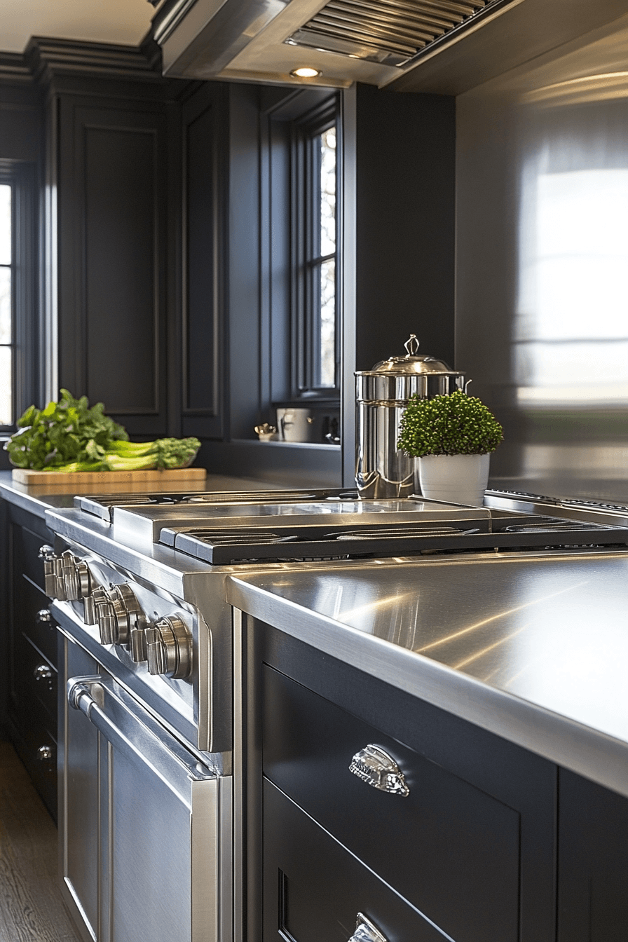 stainless steel kitchen countertops