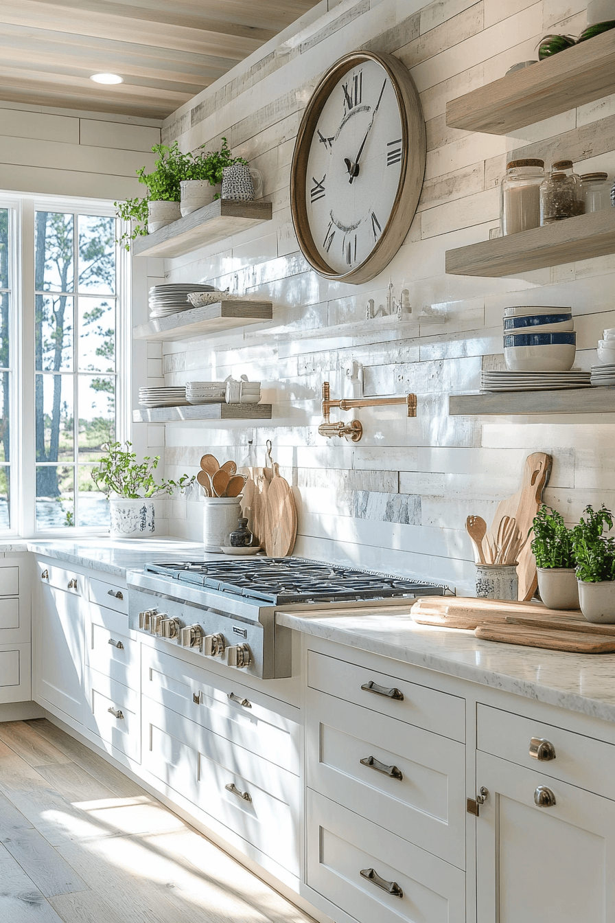 stone backsplash kitchen