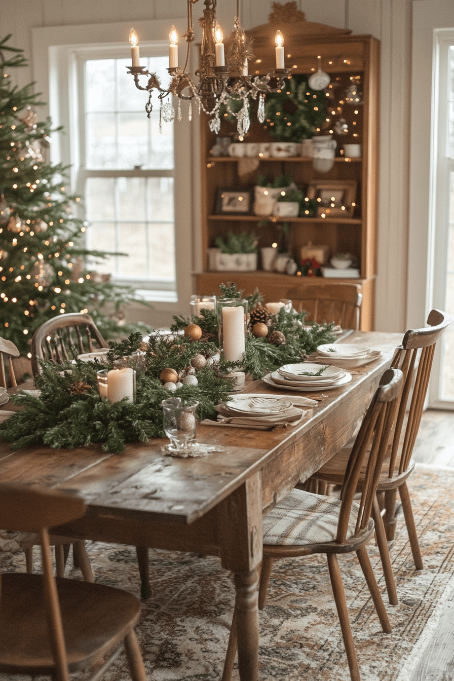 neutral christmas tree