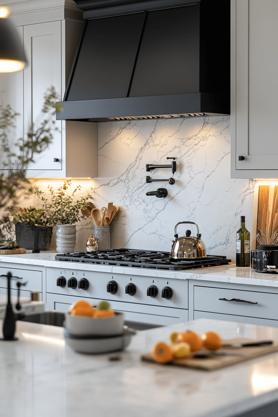 marble backsplash