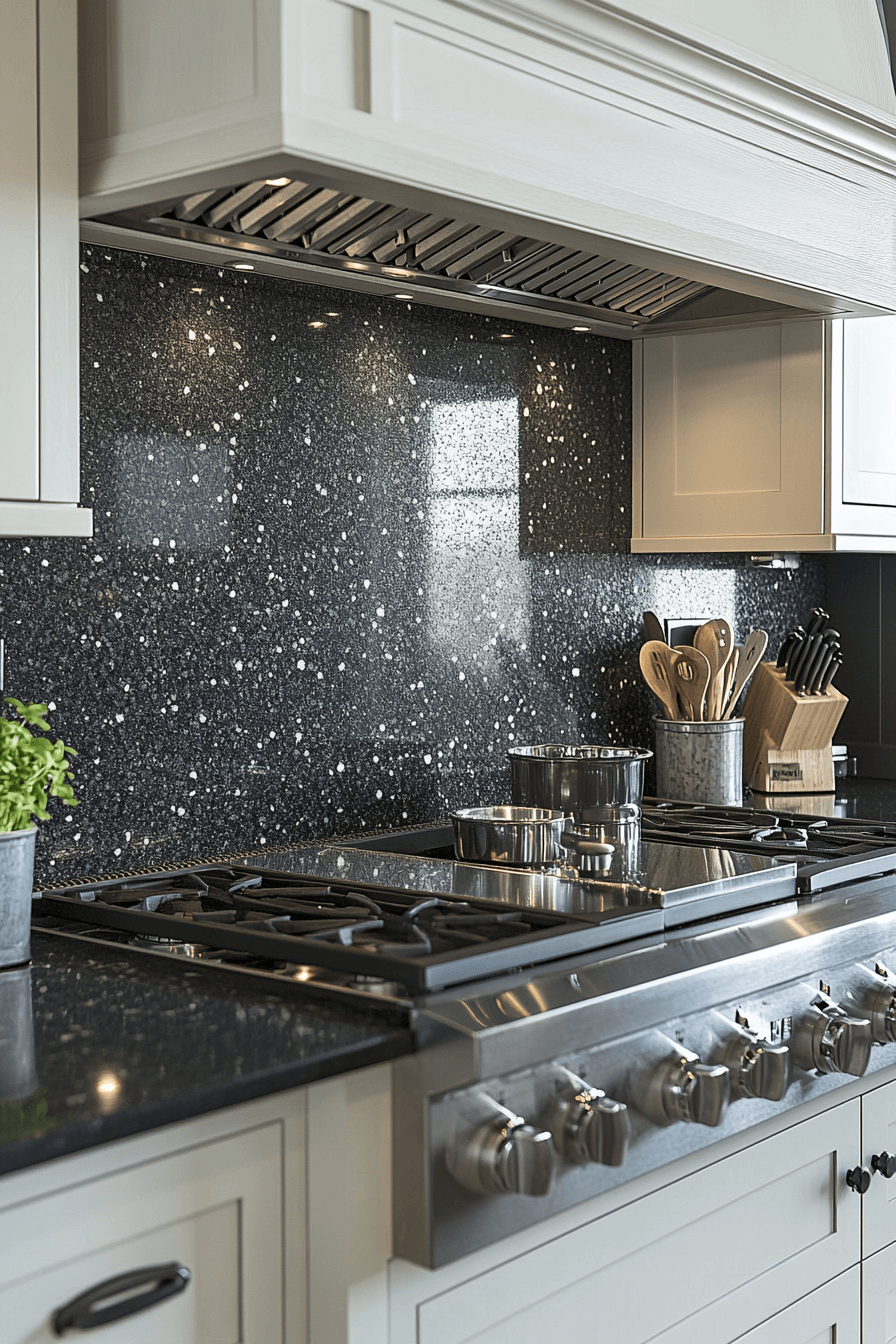 stone backsplash kitchen