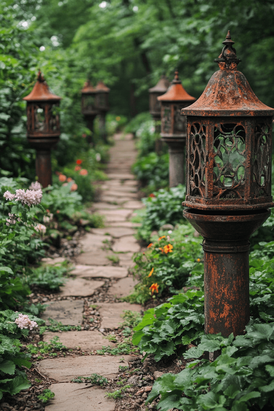 29 Vintage Garden Décor Designs to Bring Whimsical Beauty Outdoors vintage garden decor