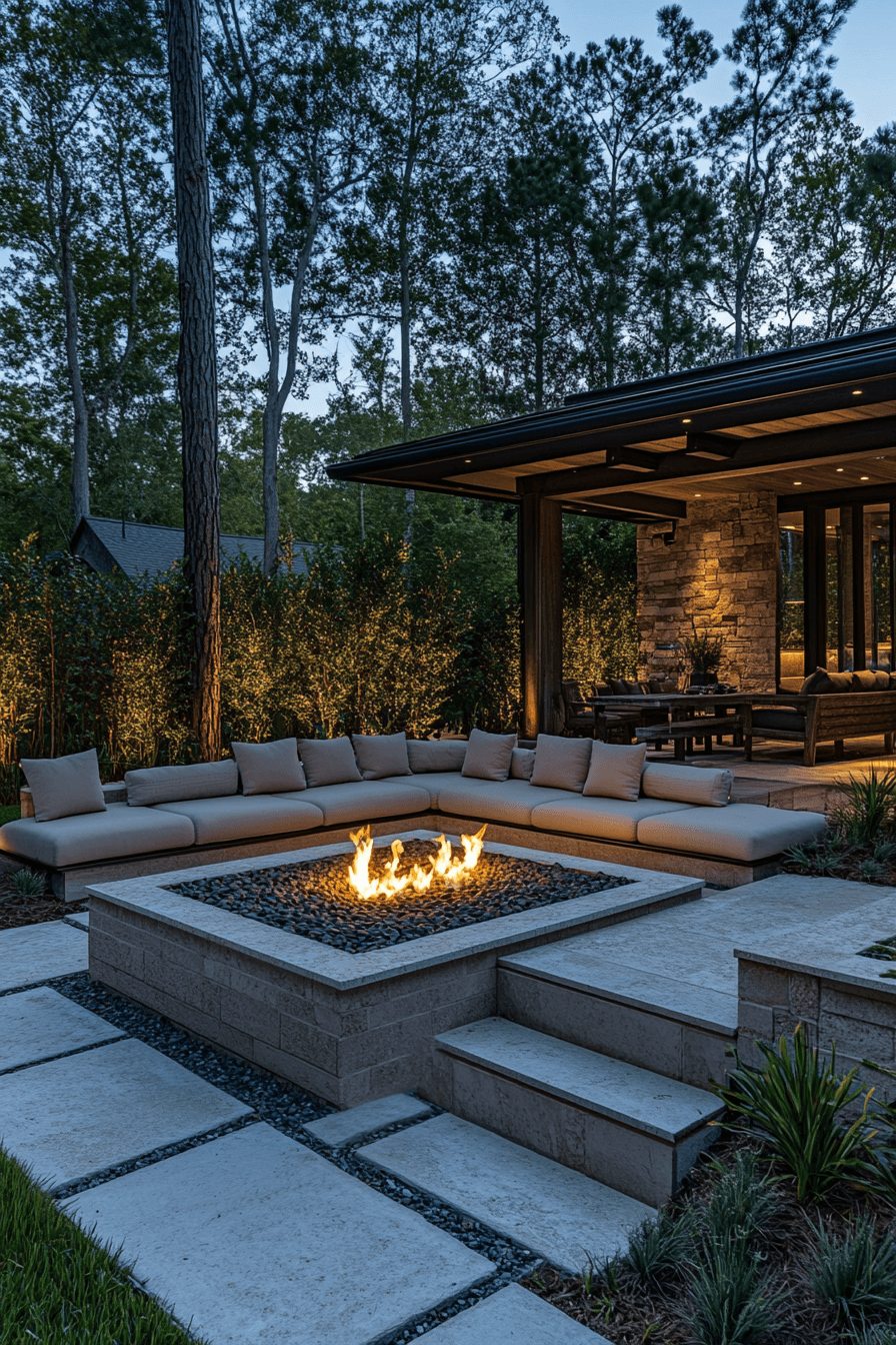 29 Backyard Fire Pit Ideas Lounge Areas For A Peaceful Glowing Escape backyard fire pit ideas lounge areas