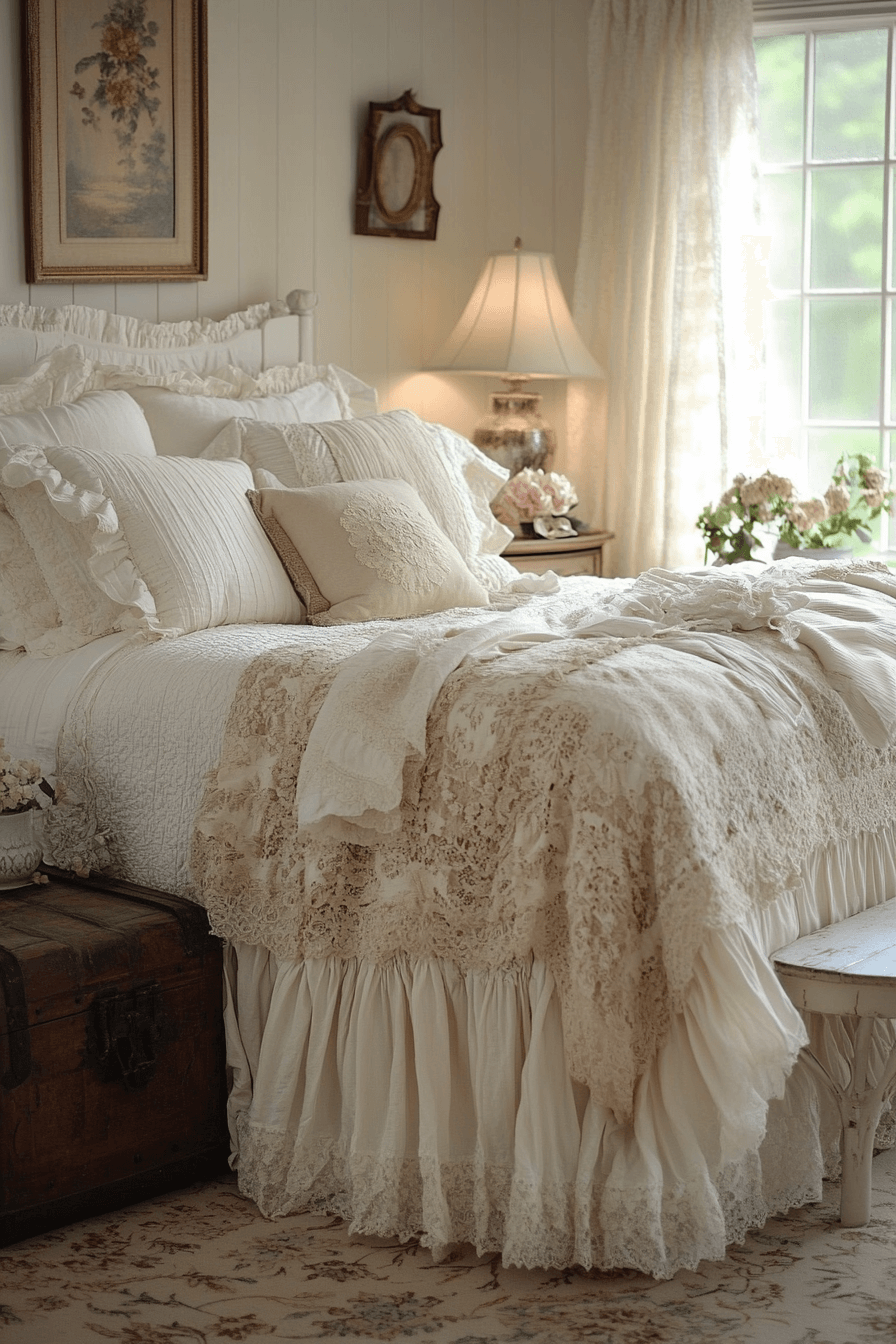 vintage farmhouse bedroom