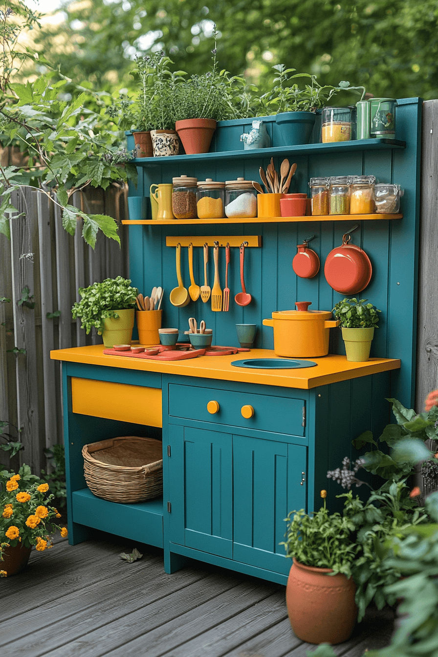 29 Mud Kitchen Ideas For Bright Joyful Backyard Fun mud kitchen ideas