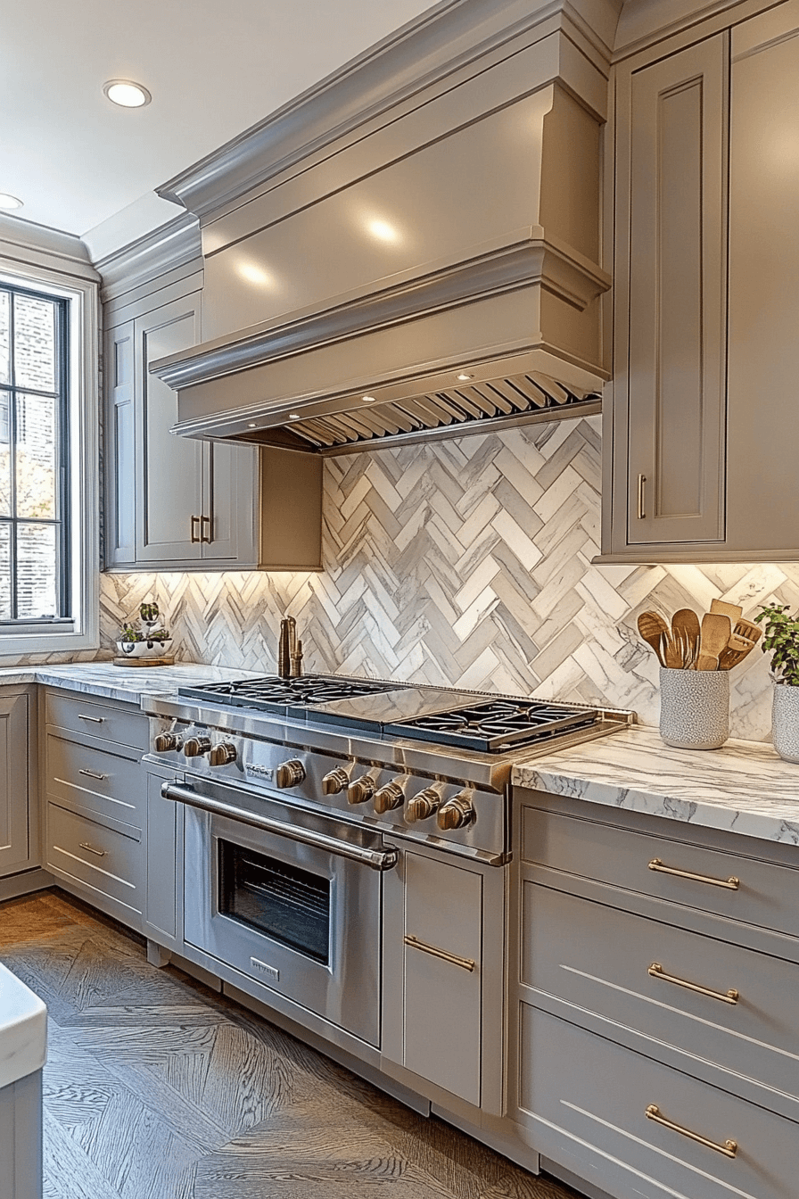 29 Herringbone Backsplash Ideas That Bring Clean Stylish Energy herringbone backsplash