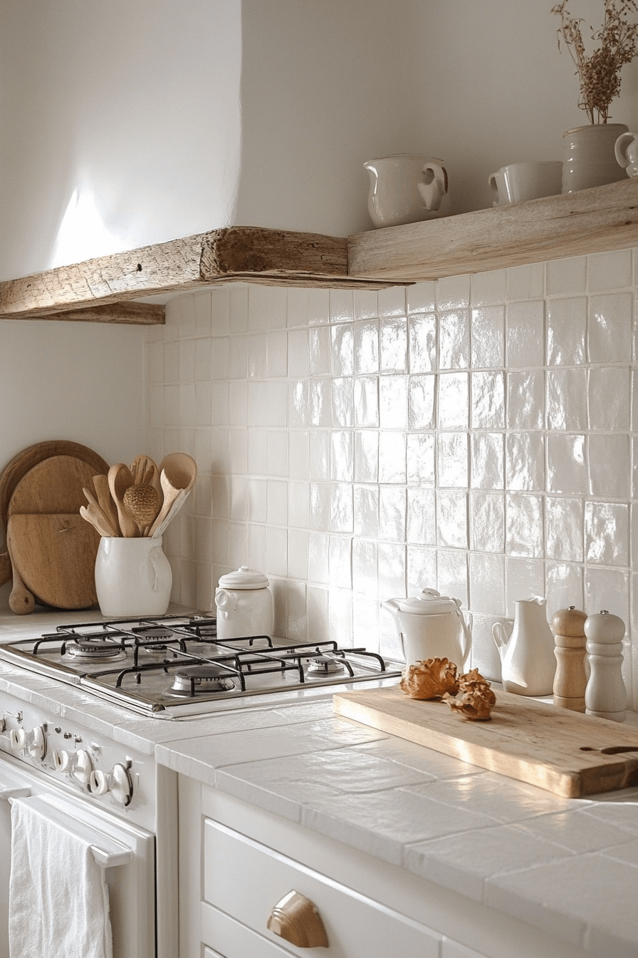 29 White Backsplash Kitchen Ideas That Spark Happy Modern Energy white backsplash kitchen