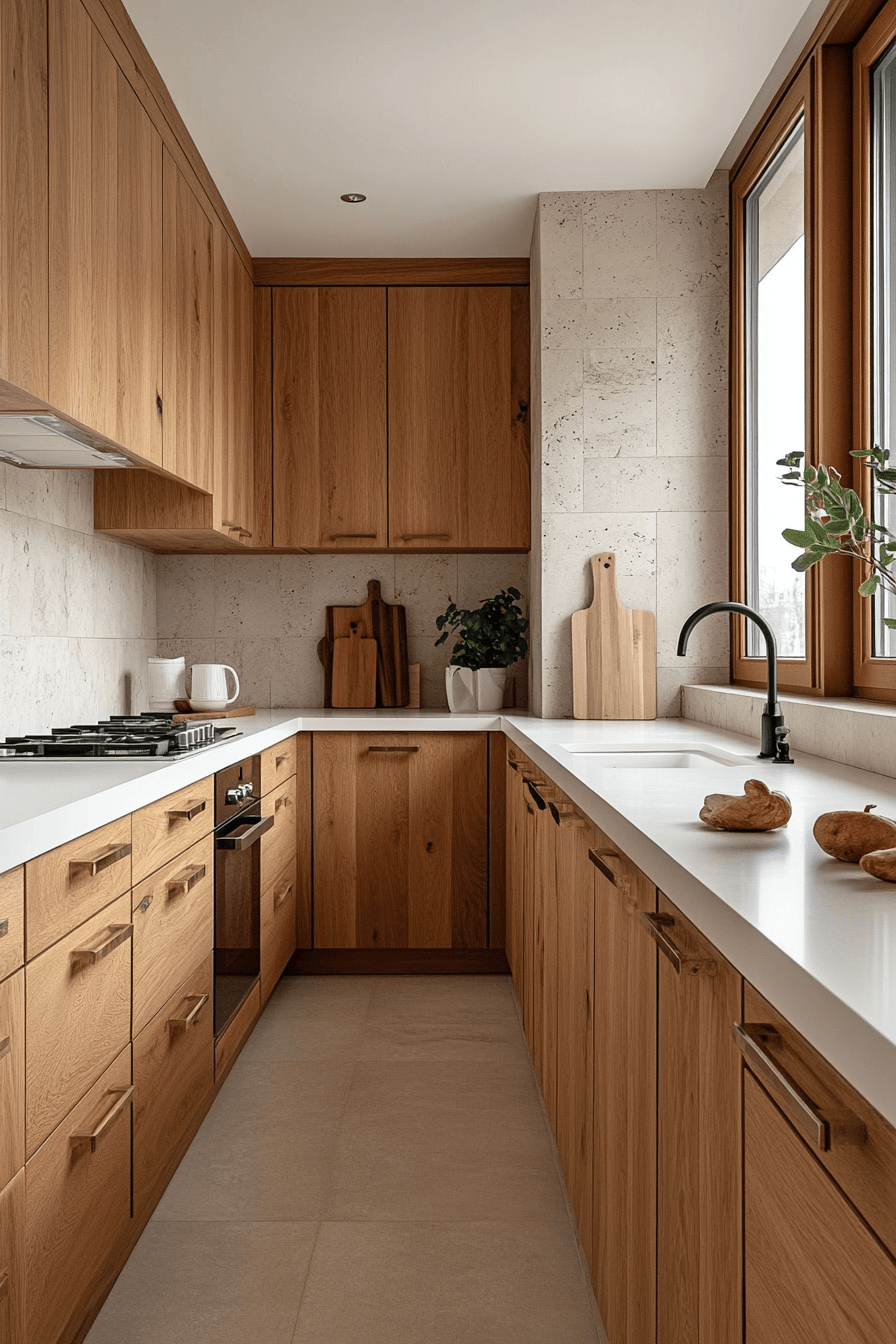 29 Oak Cabinets With White Countertops to Elevate Your Kitchen With Classic Appeal oak cabinets with white countertops