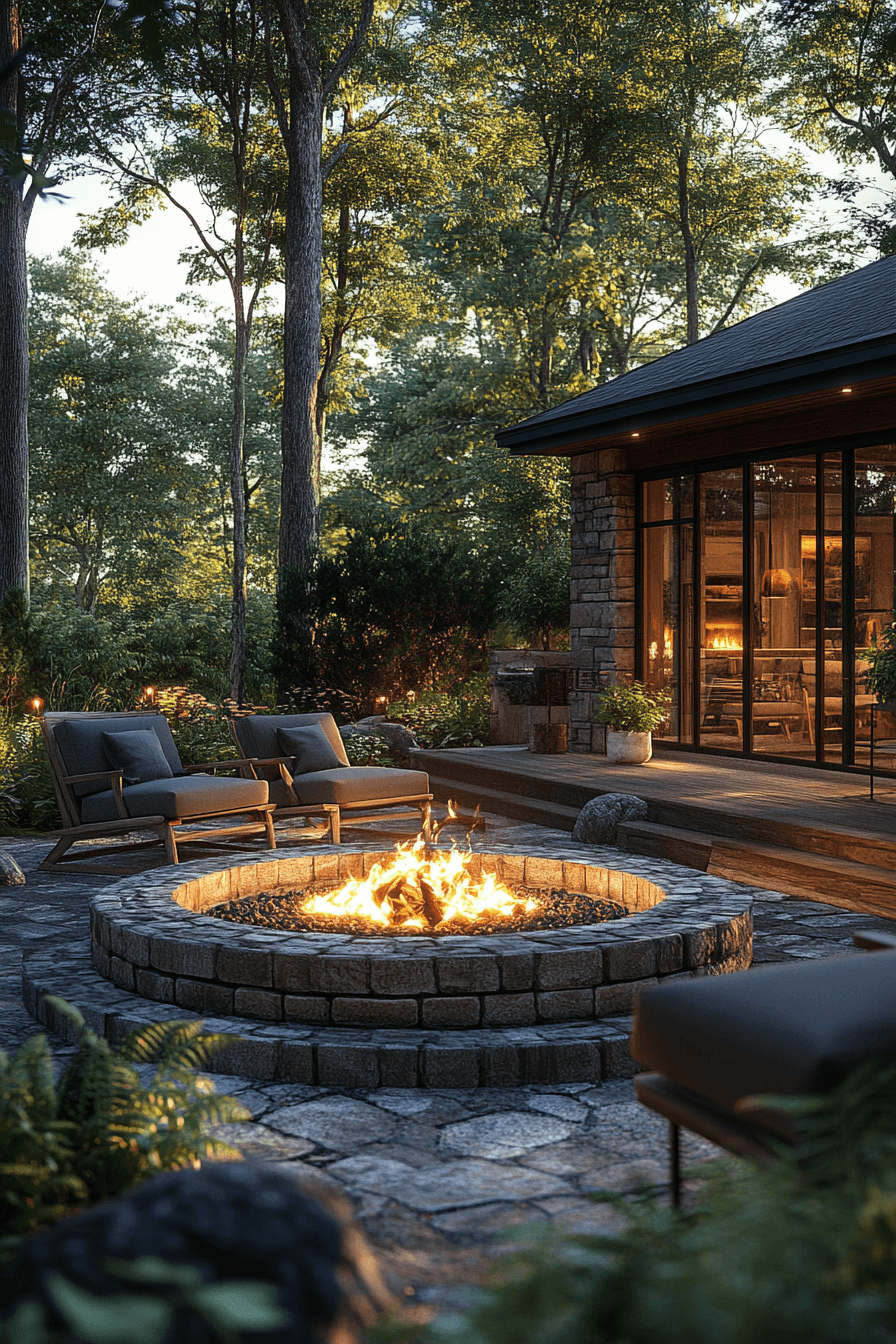 29 Backyard Fire Pit Ideas Lounge Areas For A Peaceful Glowing Escape backyard fire pit ideas lounge areas
