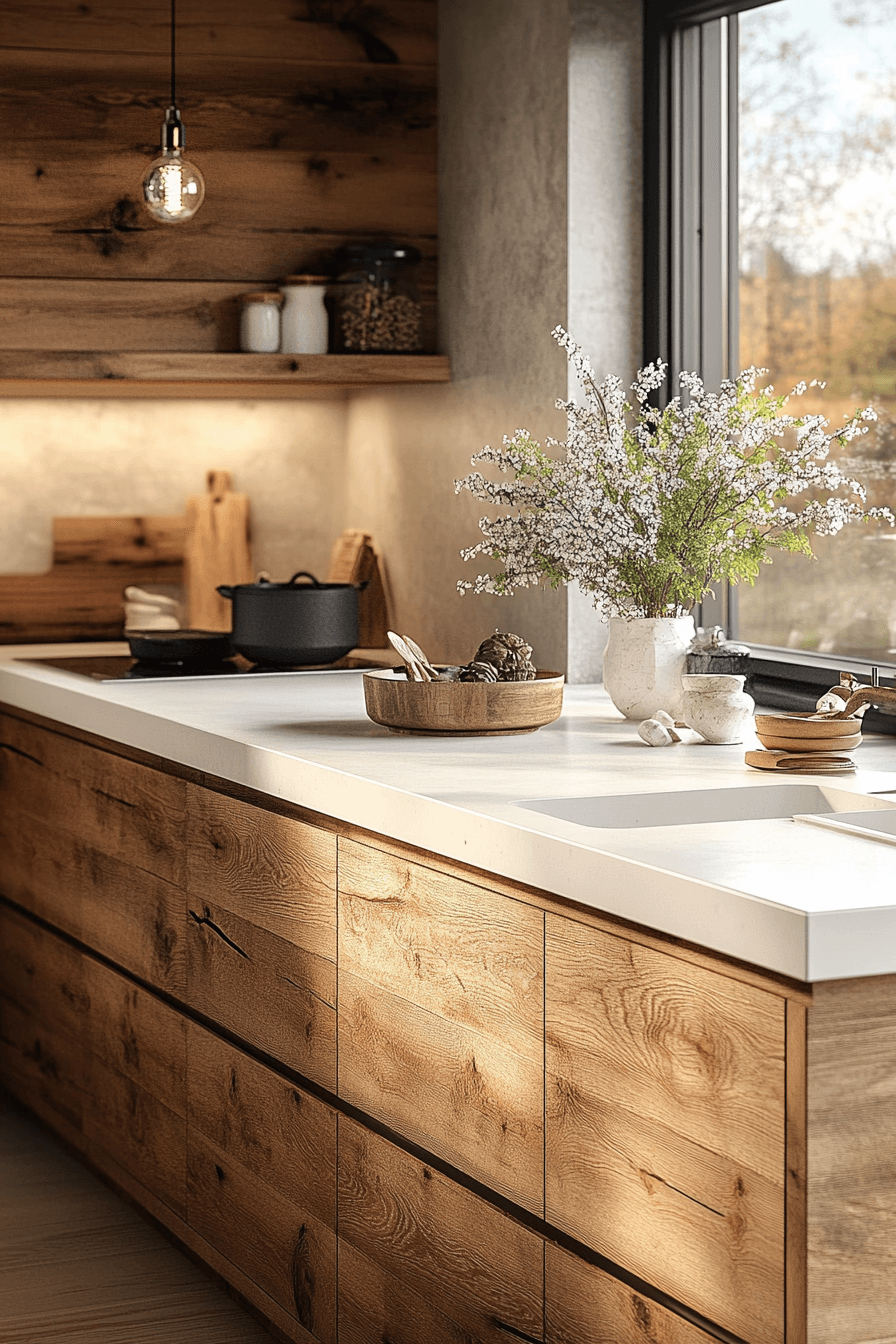 29 Oak Cabinets With White Countertops to Elevate Your Kitchen With Classic Appeal oak cabinets with white countertops