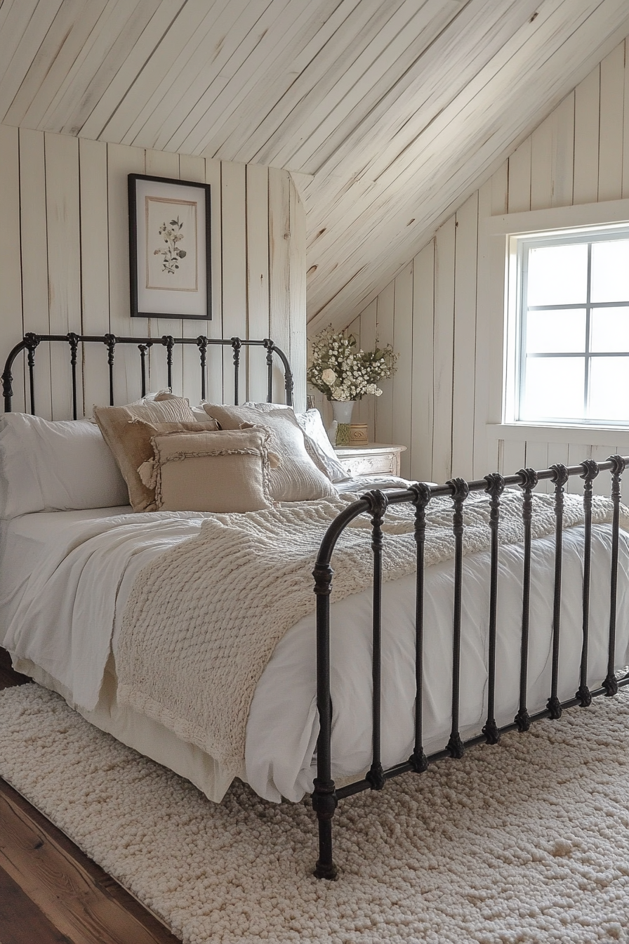 vintage farmhouse bedroom