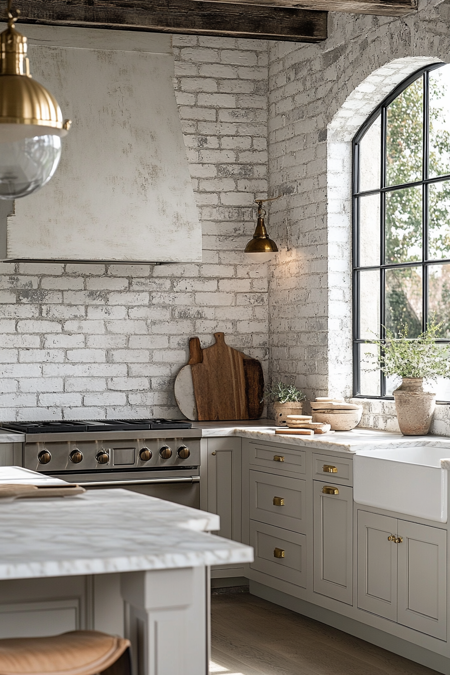 29 Brick Backsplash Kitchen Ideas That Make Every Meal Feel Homey brick backsplash kitchen